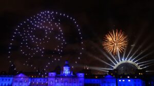 London’s New Year Fireworks Display Gives Tribute To The Queen