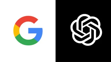 Google and OpenAI logo x