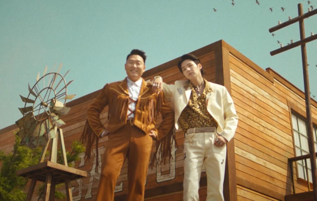 Psy and BTS' Suga. Credit: Screengrab via officialpsy YouTube
