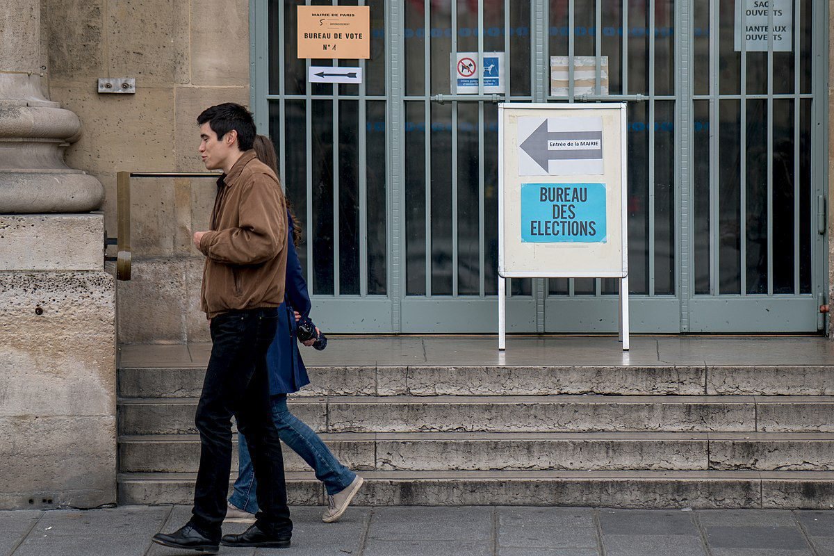 px French Election Bureau Des Elections a polling station in the th arrondissement Paris