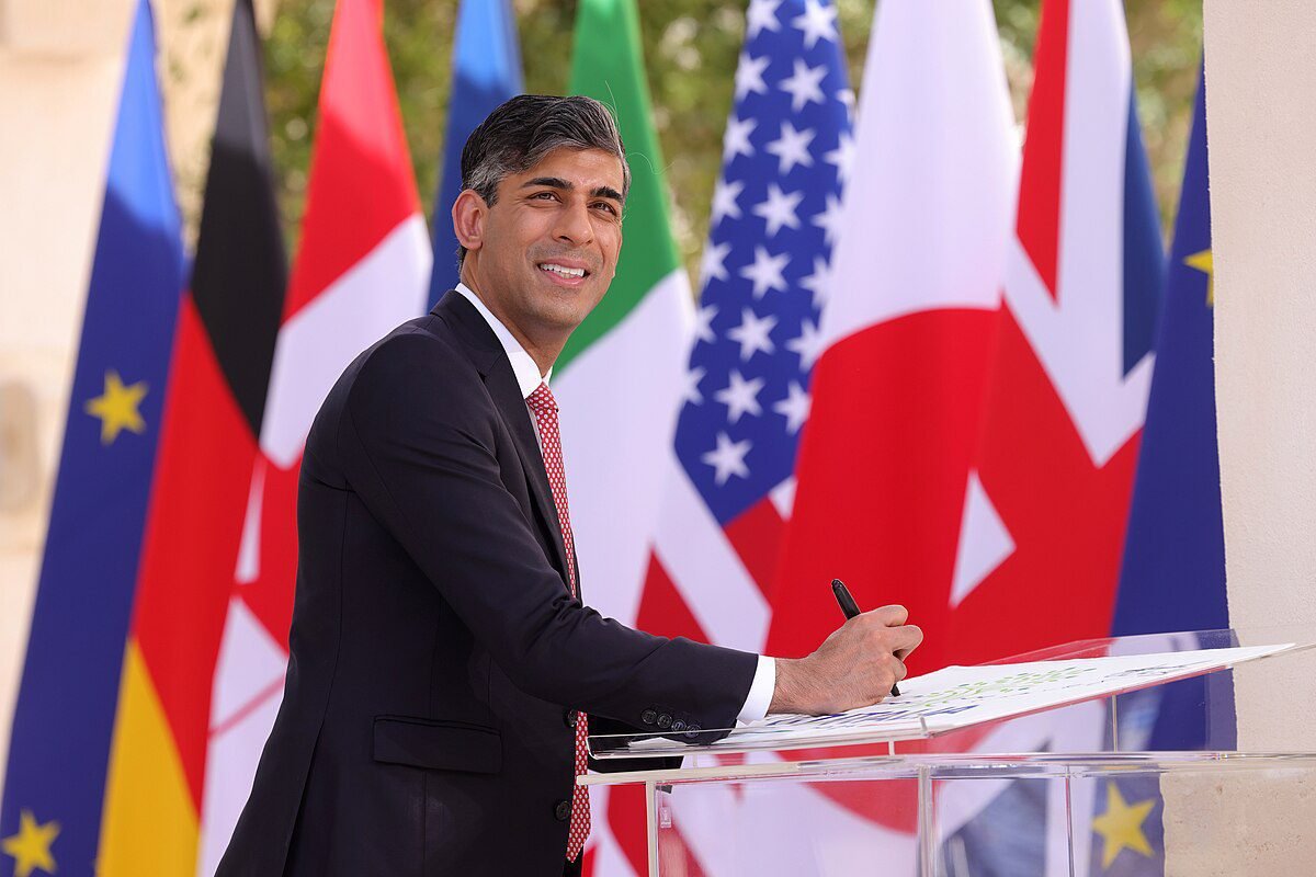 Prime Minister Rishi Sunak attends the G Summit in Italy ()