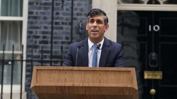 Rishi Sunak announces the general election cropped