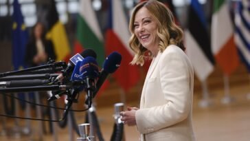 Giorgia Meloni at the Special European Council