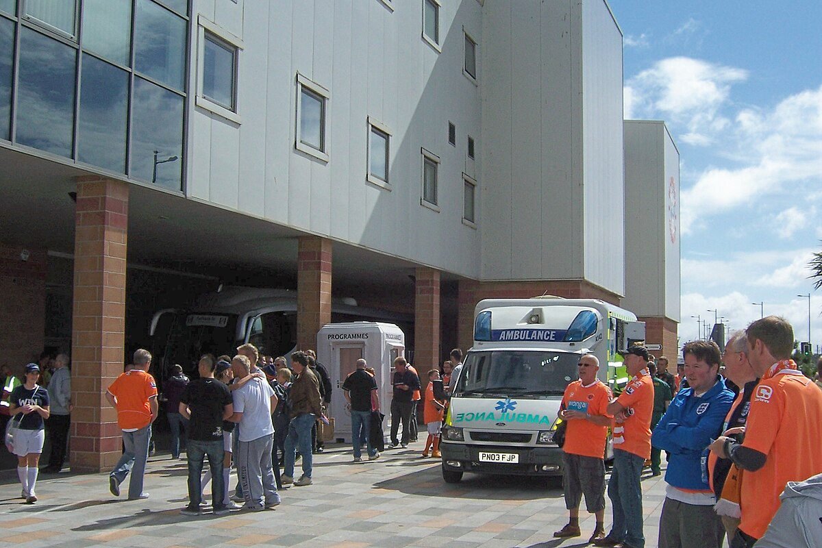 Patience, Patients, Programmes and Players, Bloomfield Road, Seasiders Way, Blackpool geograph org uk