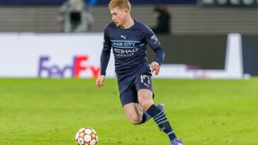 Kevin De Bruyne (Manchester City, ); Freisteller, Einzelbild, Aktion, action