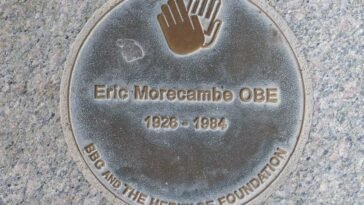 Eric Morecambe plaque