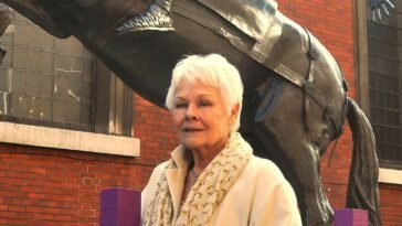 Dame Judi Dench DBE unveiling 'The Conversion of St Paul' at St Paul's Covent Garden ()