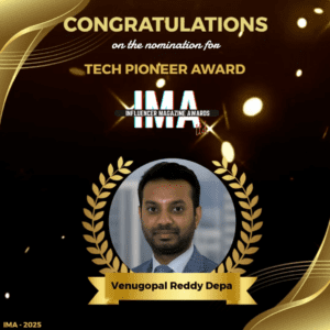 Venugopal Reddy Depa Nominated for ‘Tech Pioneer Award’ at IMA 2025