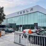 Tesla showroom and delivery center in Zhengzhou