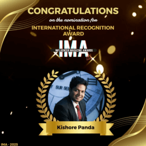 Kishore Panda Nominated for International Recognition Award at IMA 2025 