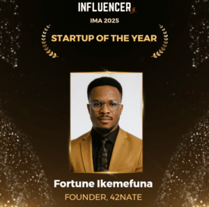 Fortune Ikemefuna Wins ‘Startup of the Year’ at Influencer Magazine Awards 2025