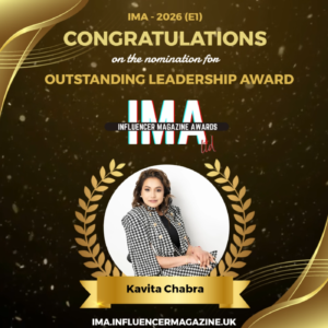 Kavita Chabra Nominated for ‘Outstanding Leadership Award’ at IMA 2026