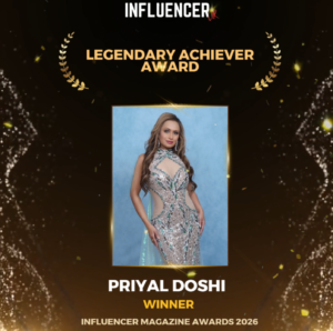 Priyal Doshi Wins ‘Legendary Achiever Award’ at Influencer Magazine Awards 2026