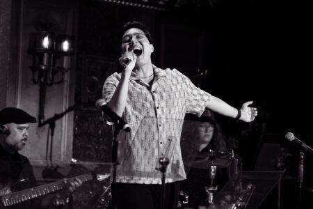 Clark Mantilla on the stage