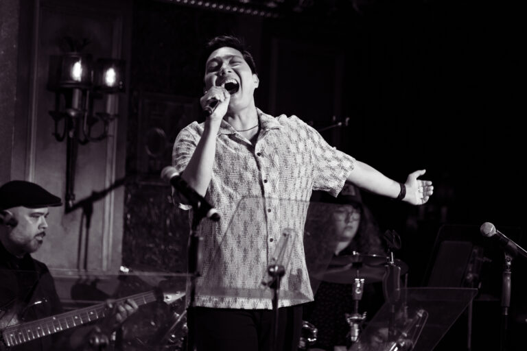 Clark Mantilla on the stage