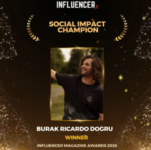 Burak Ricardo Dogru Wins ‘Social Impact Champion’ at Influencer Magazine Awards 2026