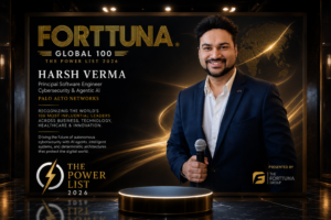 Harsh Verma, Named to Forttuna Global 100: THE POWER LIST 2026 : Driving the Future of Deterministic AI and Autonomous Cybersecurity